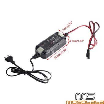 6V 12V Universal Battery Charger Kit for Small Cars, Motorcycles, SUVs