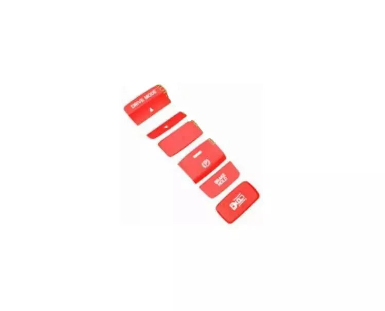 Alloy Red Center Console Gearbox Button Trim Cover for Honda HR-V (2023–2024)