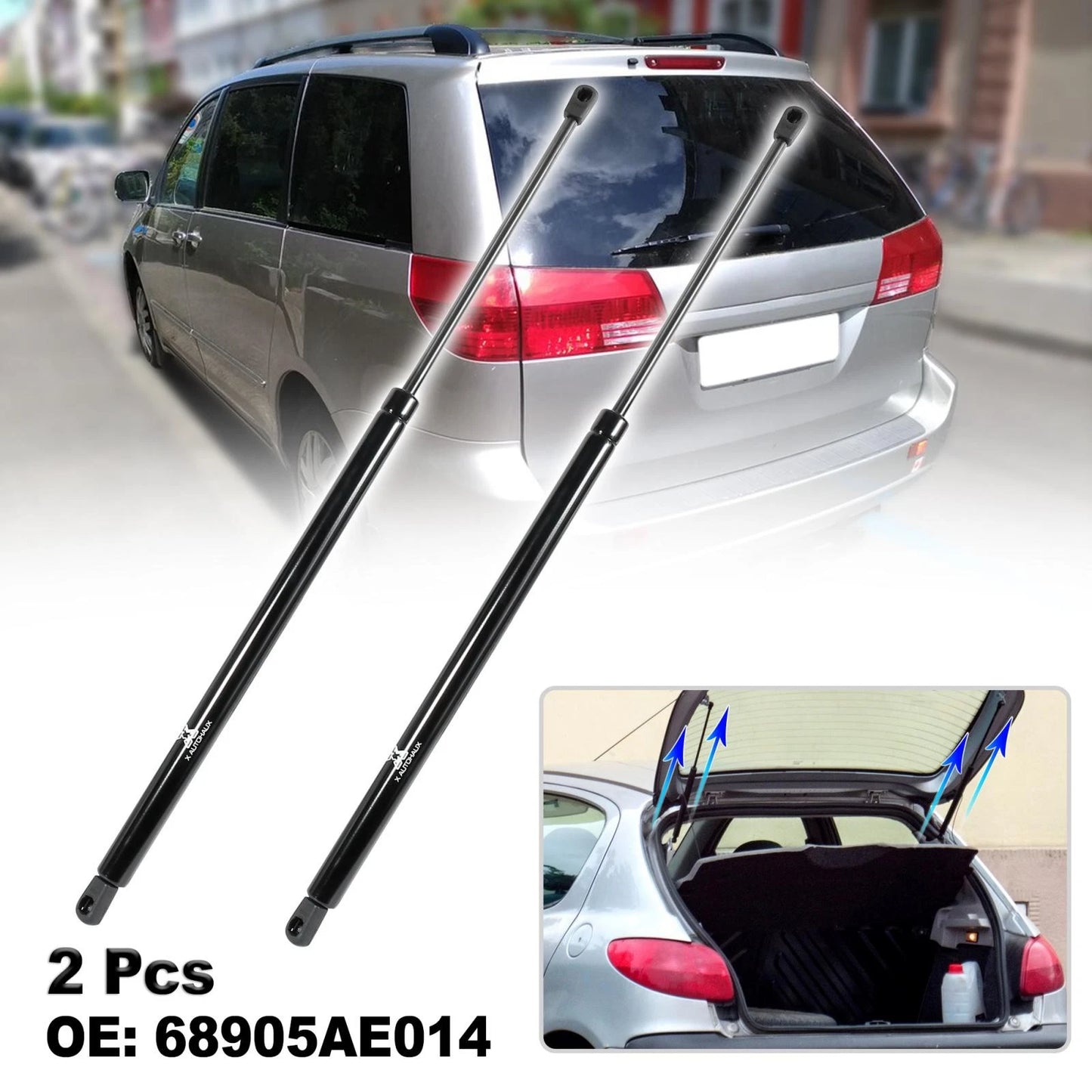 Rear Trunk Lift Supports Gas Struts for Toyota Sienna (2004-2010)