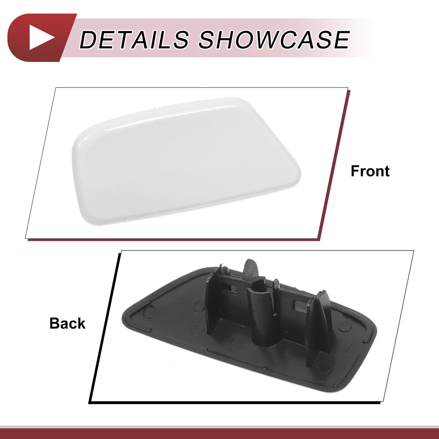 Washer Nozzle Cover Cap for Subaru Forester (2009-2012) White