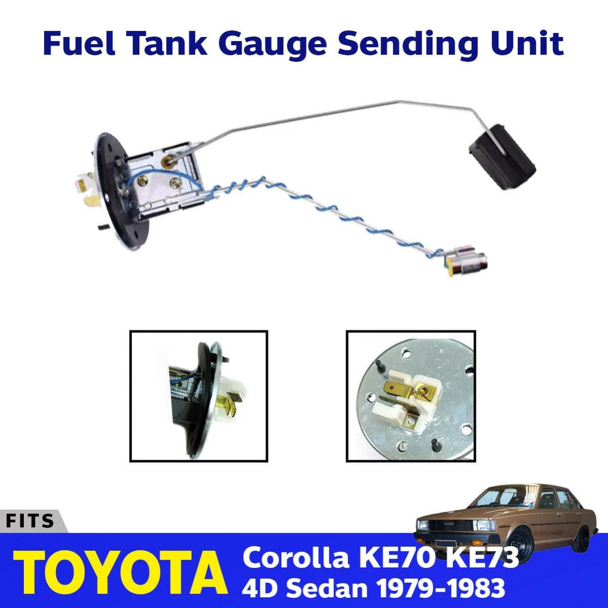 Fuel Gauge Delivery Sending Unit Fits Toyota Corolla KE70 Sedan Car 1979-1987