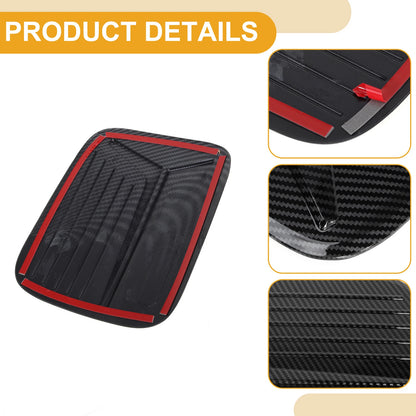 Fuel Tank Door Cap for Mitsubishi Pajero (2020-2025) Carbon Fiber Black