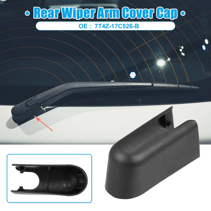 Car Rear Windshield Wiper Arm Nut Cover for Ford Edge (2015-2023) - Black