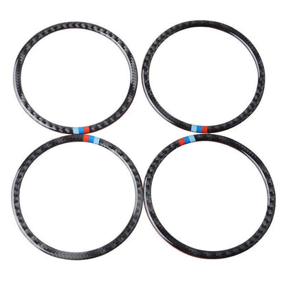 Carbon Fiber Interior Door Speaker Ring Trim for BMW F30 F31 F32 (2012-2019)