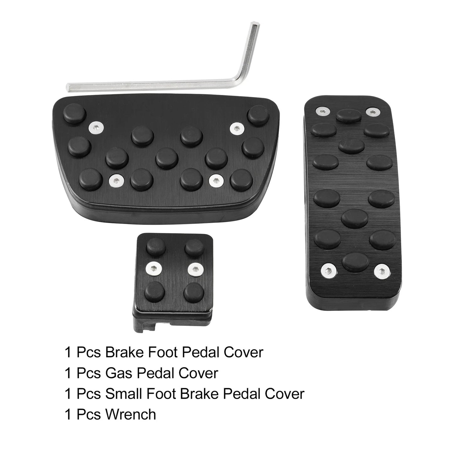 3 x Car Brake Gas Accelerator Pedal Covers for Toyota Camry (2012-2017)