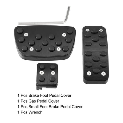 3 x Car Brake Gas Accelerator Pedal Covers for Toyota Camry (2012-2017)
