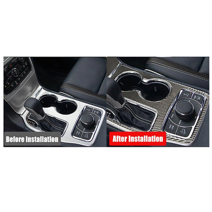Carbon Fiber Gear Shift Panel Cover Trim for Jeep Grand Cherokee (2016-2018)
