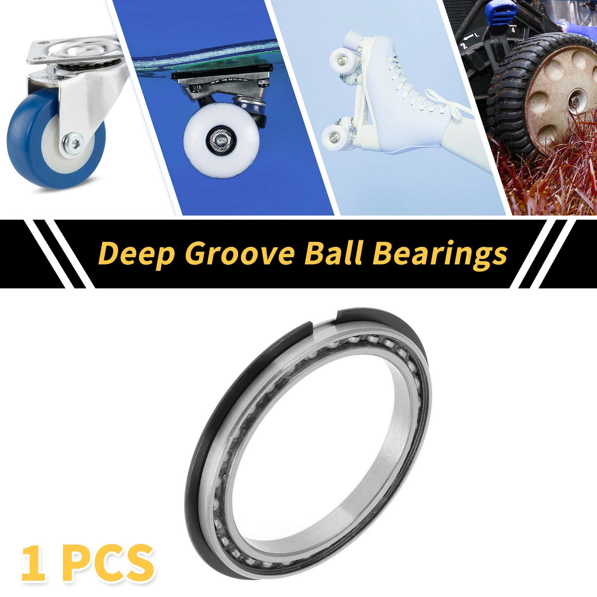 Deep Groove Ball Bearings 75x95x10mm for Scooter Skateboard Wheel