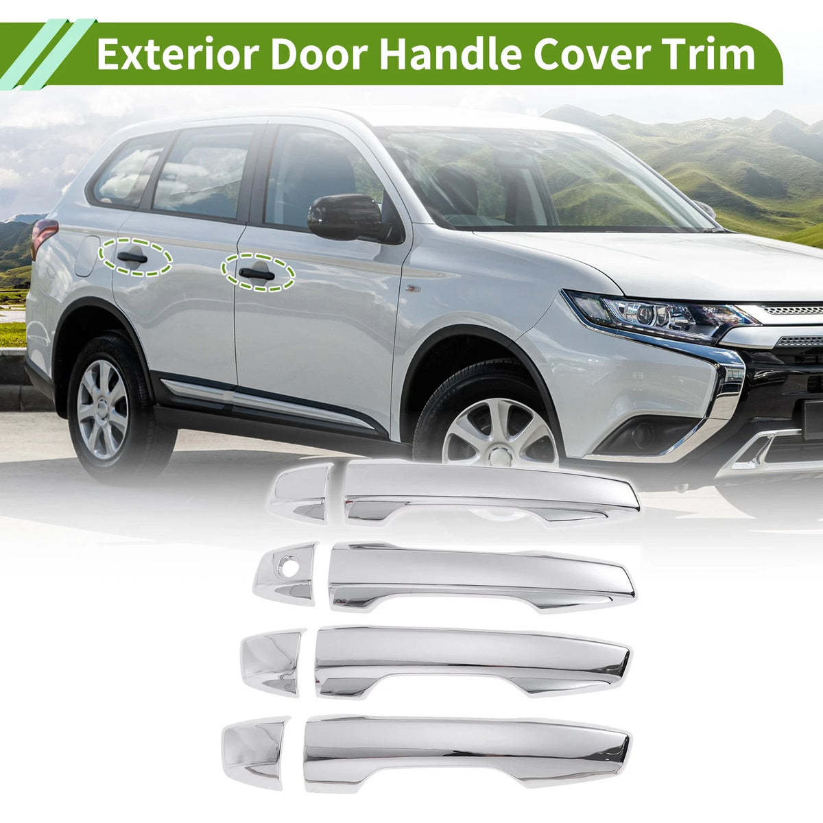 Exterior Door Handle Cover Trim for Mitsubishi Outlander (2022-2025)