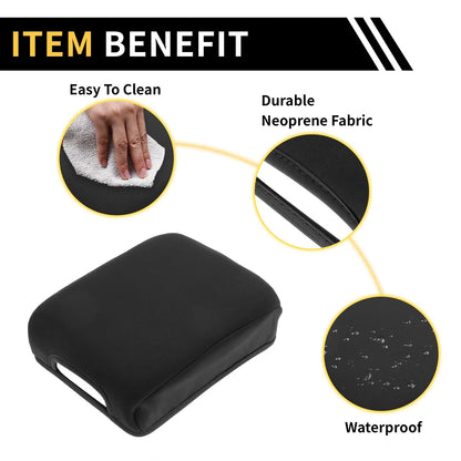 Armrest Cover for Toyota Tacoma Microfiber Leather Soft Foam Black