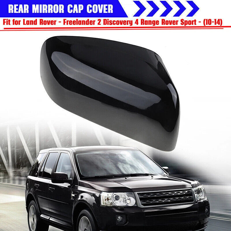 Glossy Black Right Side Mirror Cover for Land Rover Sport LR2 LR4 (2010-2014)