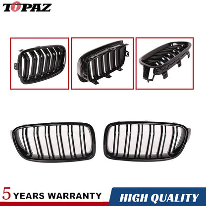 Front Bumper Kidney Grille Gloss Black for BMW F30 F31 F35 3 Series (2012-2019)