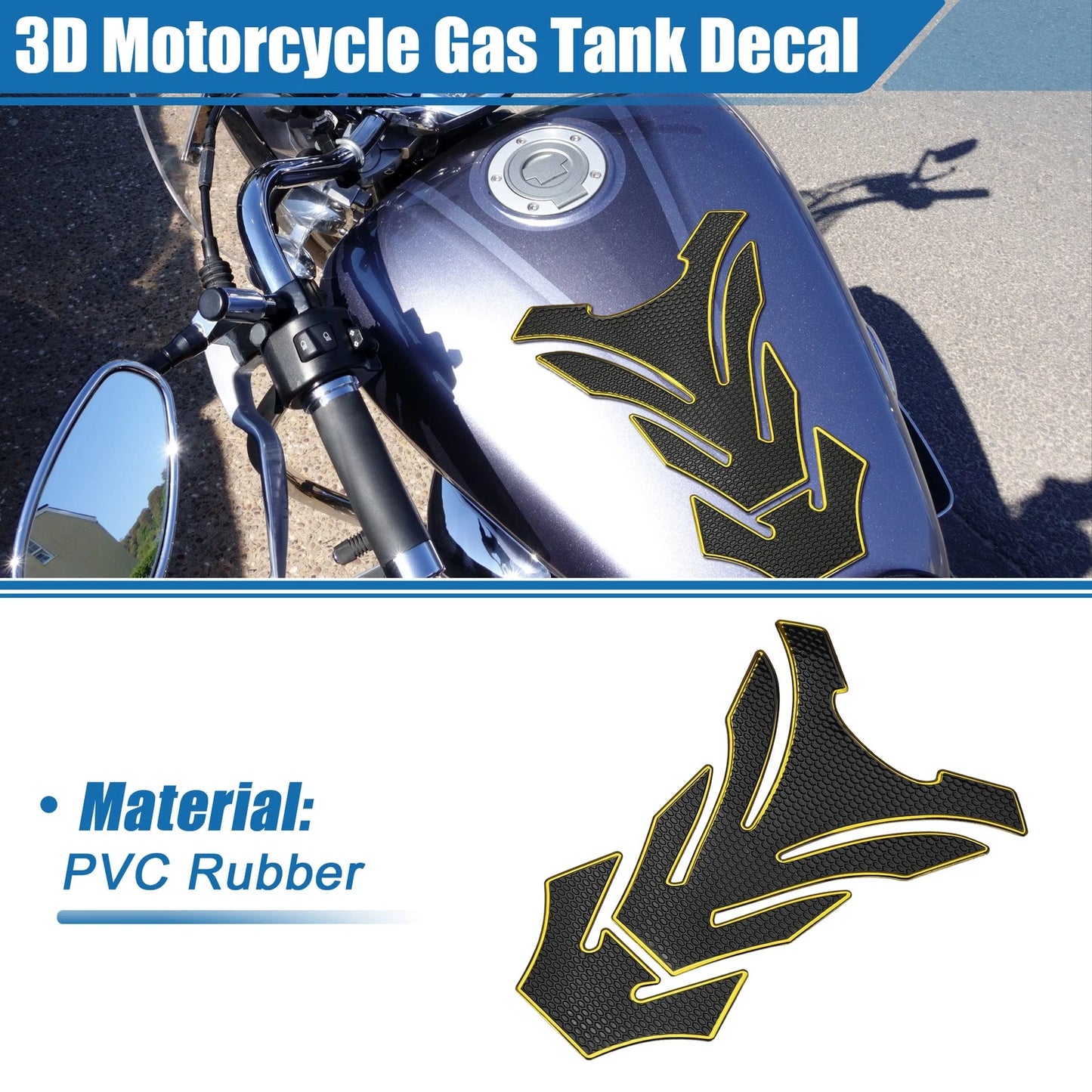 Universal 7.87x5.31 Motorcycle Gas Tank Decal Sticker for Motorcycle