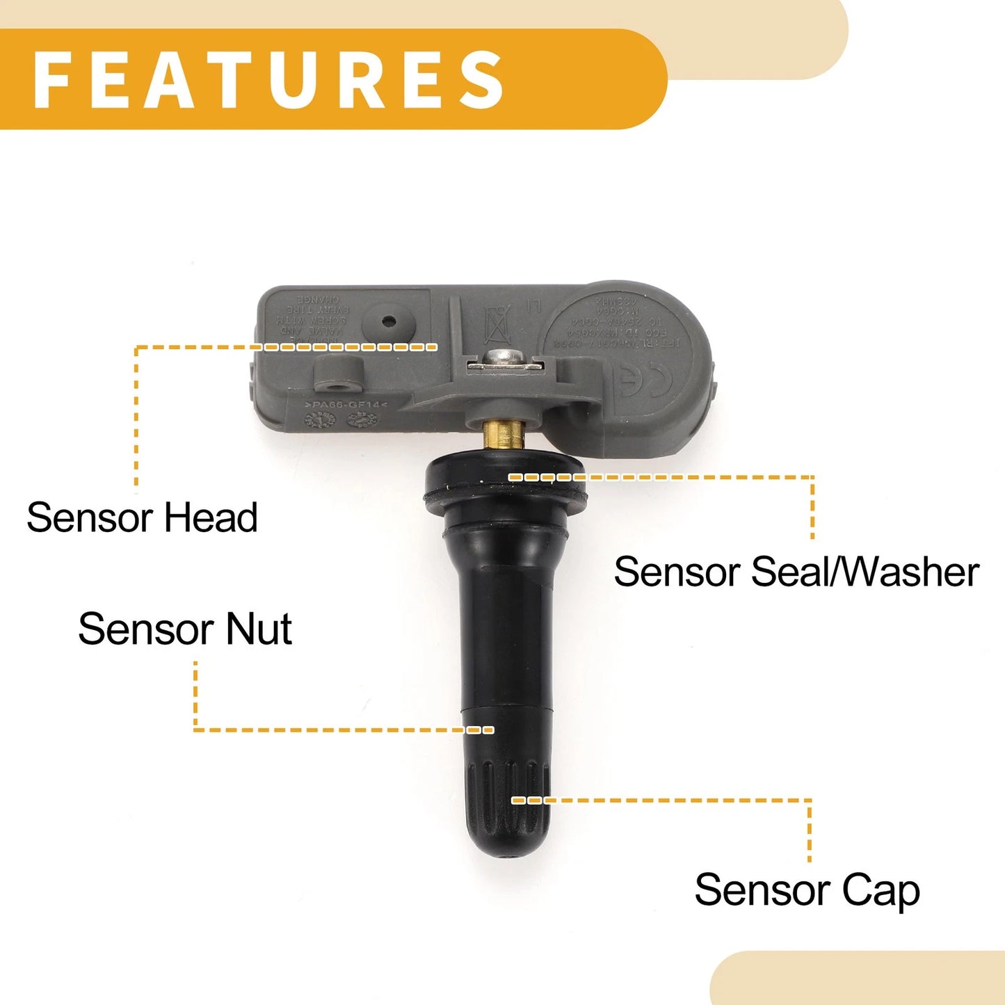 Tire Pressure Sensor for Ford Escape (2015-2019) TPMS 1 x 433MHz