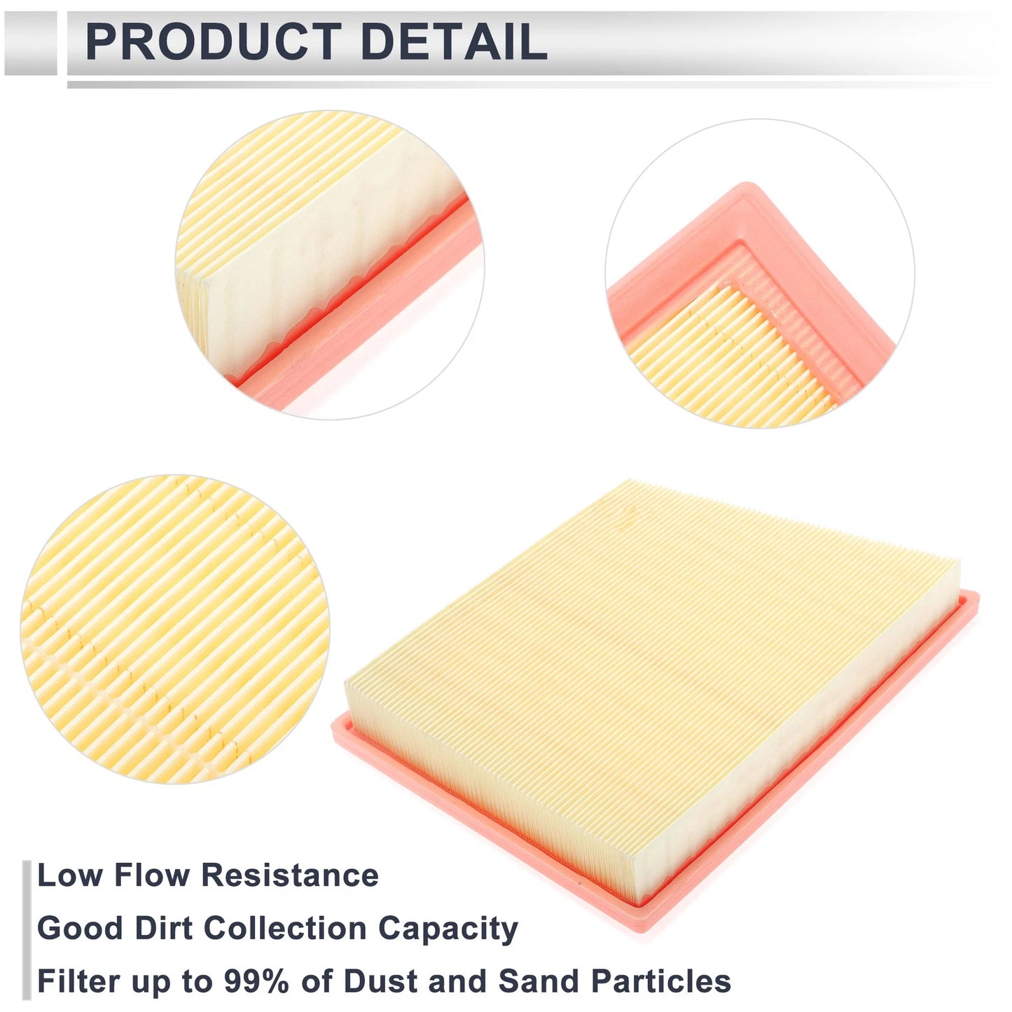 Car Engine Air Filter for BMW X1 2.0L (2016-2022) - 1 x High-Quality Filter