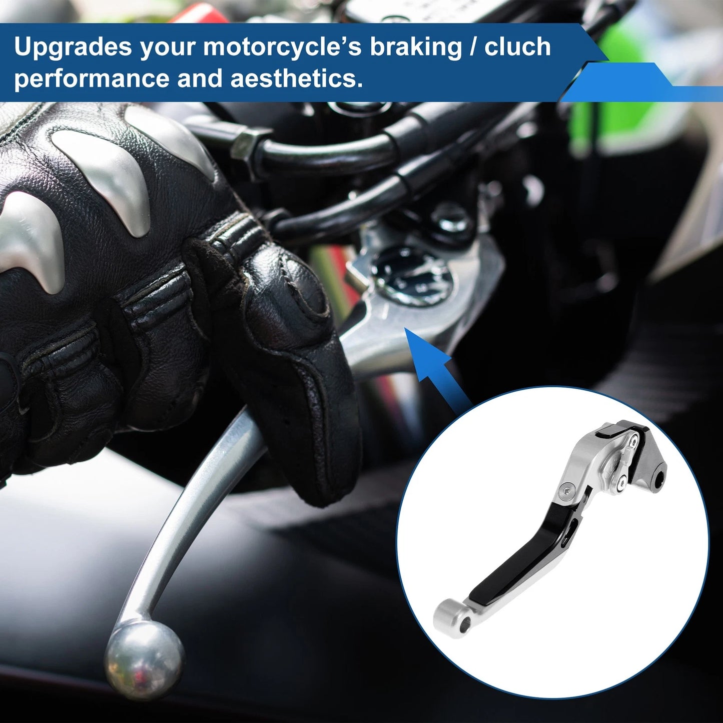 Adjustable Brake Clutch Levers for Honda X11 (1999-2002) Silver Black