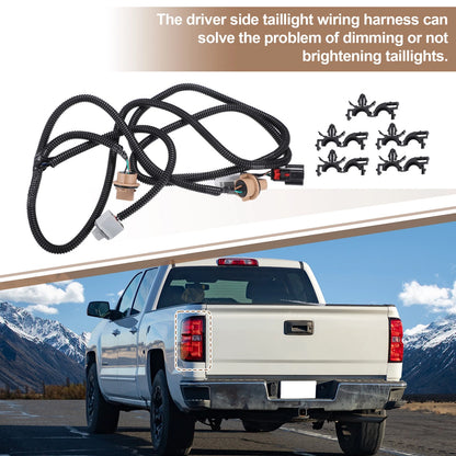Tail Light Lamp Wiring Harness for Chevrolet GMC Sierra Driver Side