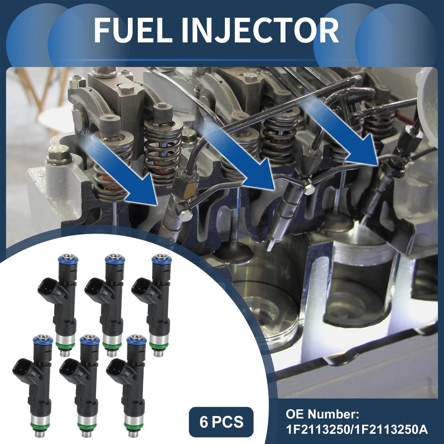 Fuel Injector  for Mazda B3000 Base (2002-2007) 3.0L Black