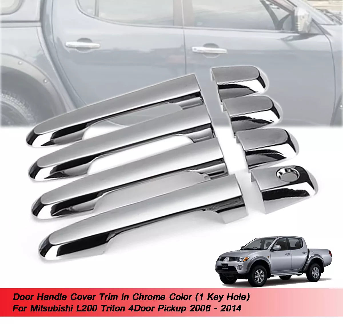Door Handle Cover Trim for Mitsubishi L200 Triton (2006-2009)