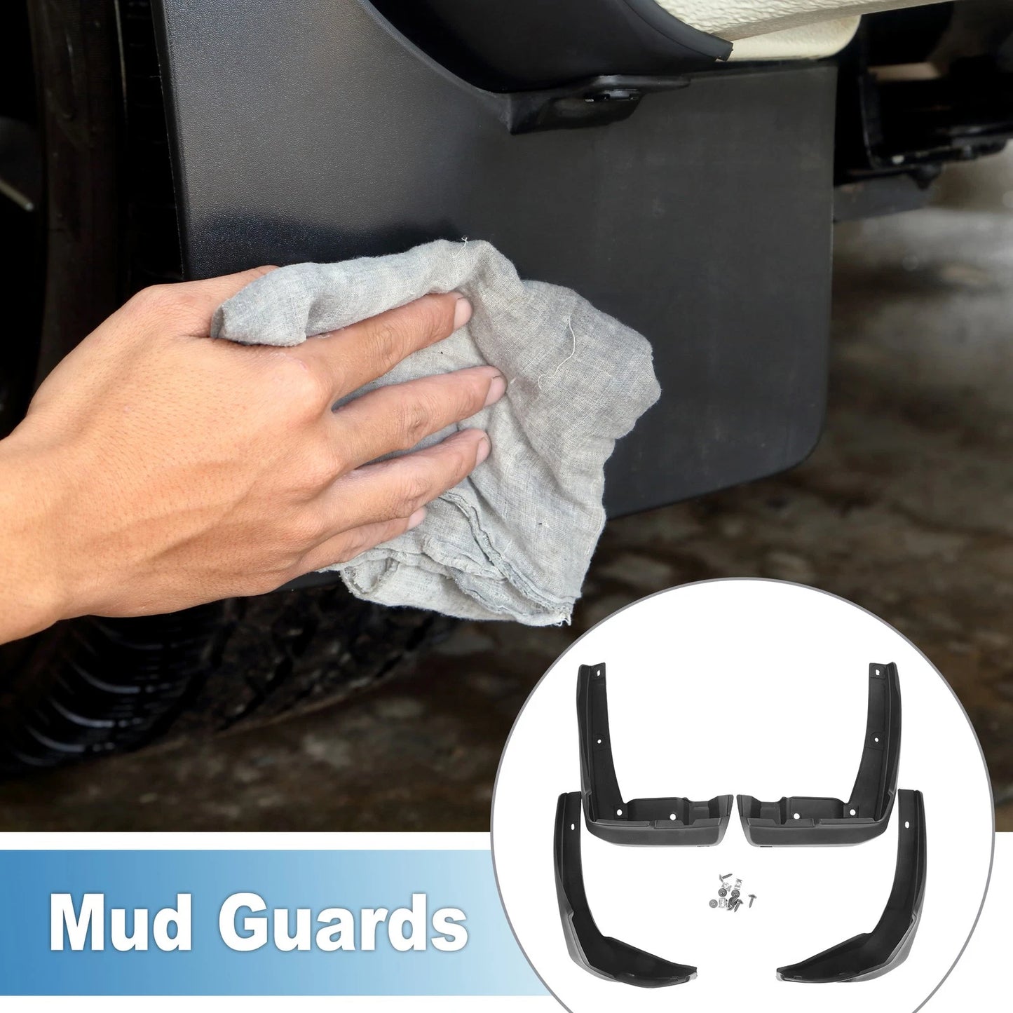 Front & Rear Mud Flap Splash Guards for Acura RDX (2013-2018)