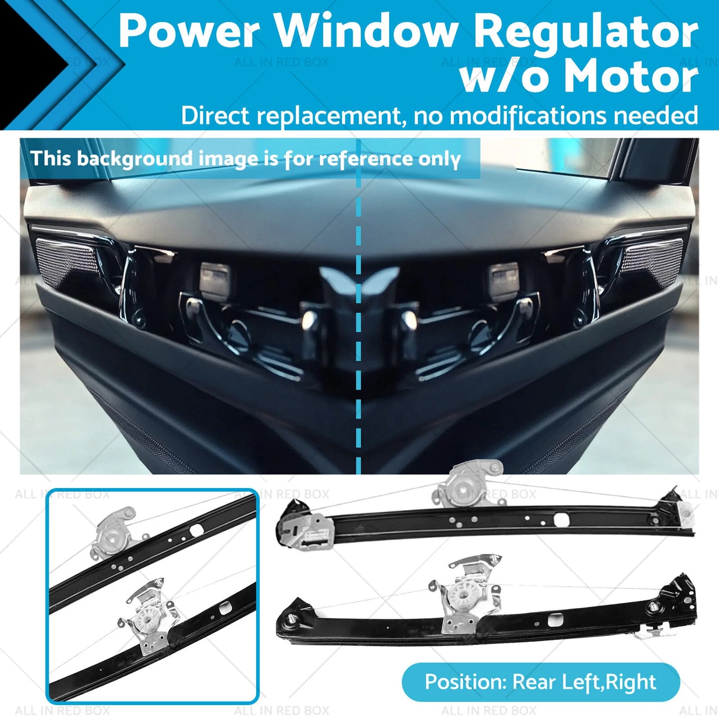 Power Window Regulators (2) for BMW X5 E53 4.8L (2004-2006)