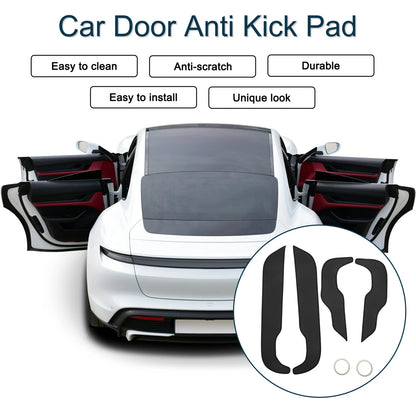 Car Door Anti Kick Pad Sticker Protector for Honda CRV (2017-2020) Black 1 Set