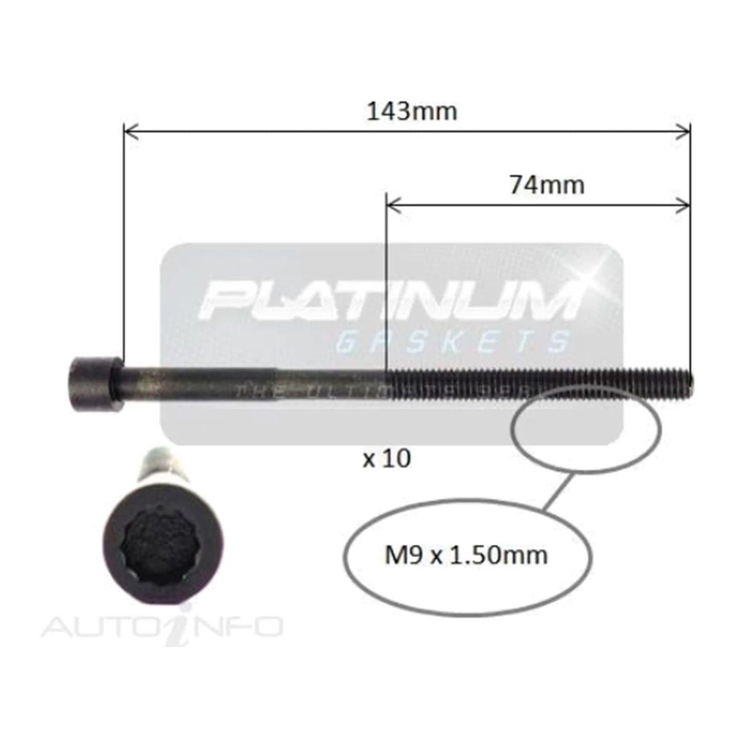 Engine Cylinder Head Bolt Set for Toyota Echo NCP10 1.3L 2NZ-FE (1999-2005)