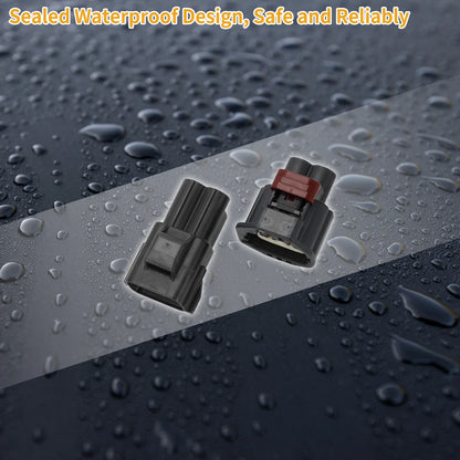 2 x Pin Engine Cooling Fan Motor Connector Plug for Ford