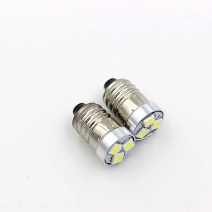 2pcs LED Bulb 200LM Flashlight Light Bike Lamp E10 3V 4.5V 6V 12V Standard
