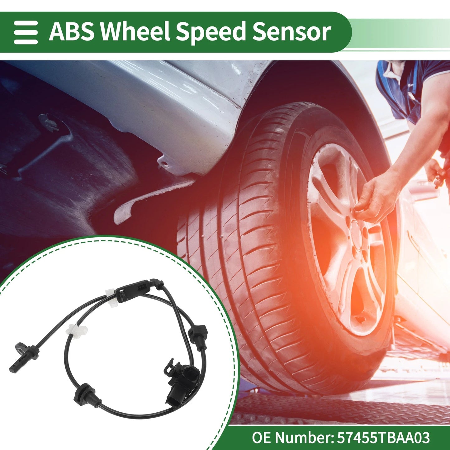 ABS Wheel Speed Sensor for Honda Civic (2016-2020) 1 x Left Front Sensor