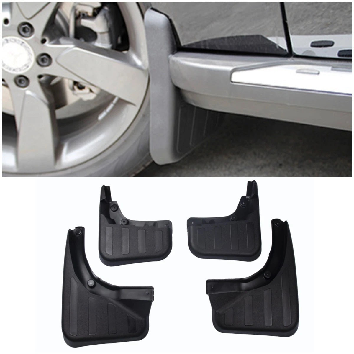 Running Board Mud Flaps Splash Guards for Mercedes Benz GLK (2008-2016)