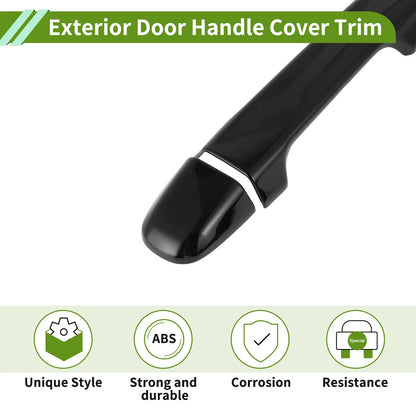 Gloss Black Exterior Door Handle Cover Trim for Toyota Alphard (2015-2021)