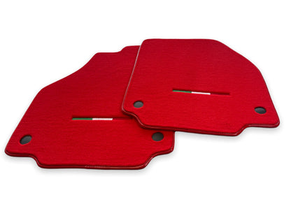 Floor Mats for Ferrari 488 Spider Pista GTB (2015-2022) Red Tailored Carpets