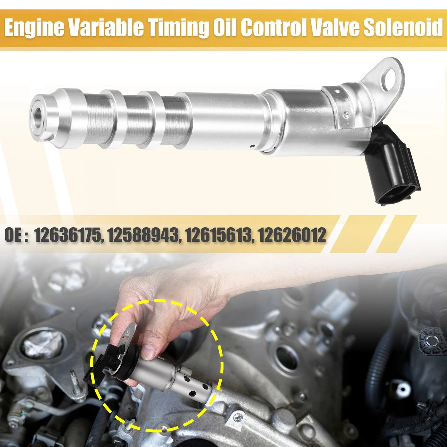 Camshaft Oil Control Valve VVT Solenoid for Cadillac ATS (2013–2015)