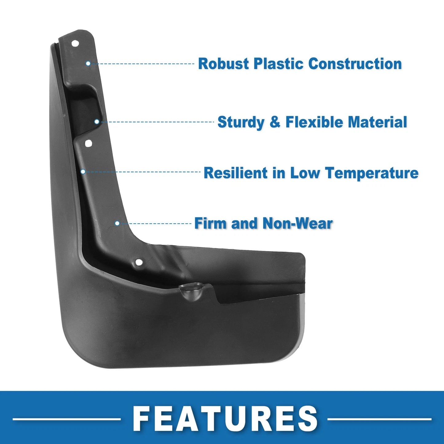 Mud Flap Splash Guards for Ford Fusion (2013-2018)