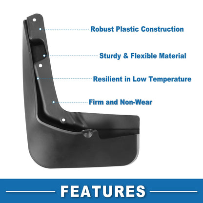 Mud Flap Splash Guards for Ford Fusion (2013-2018)