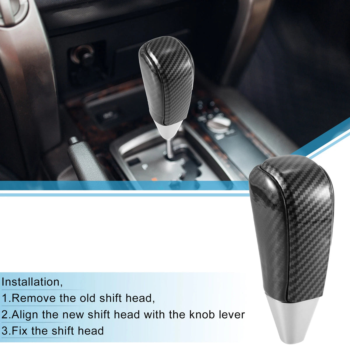 Gear Shift Knob for Toyota Land Cruiser (2016-2021) Black