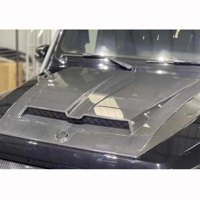 Real Carbon Bonnet Engine Hood Cover for Benz G-Class W463 G500 G63 AMG 19-23