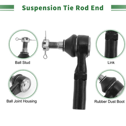 8pcs Suspension Kit Inner/Outer Tie Rod End Ball Joint for GMC Sierra 3500