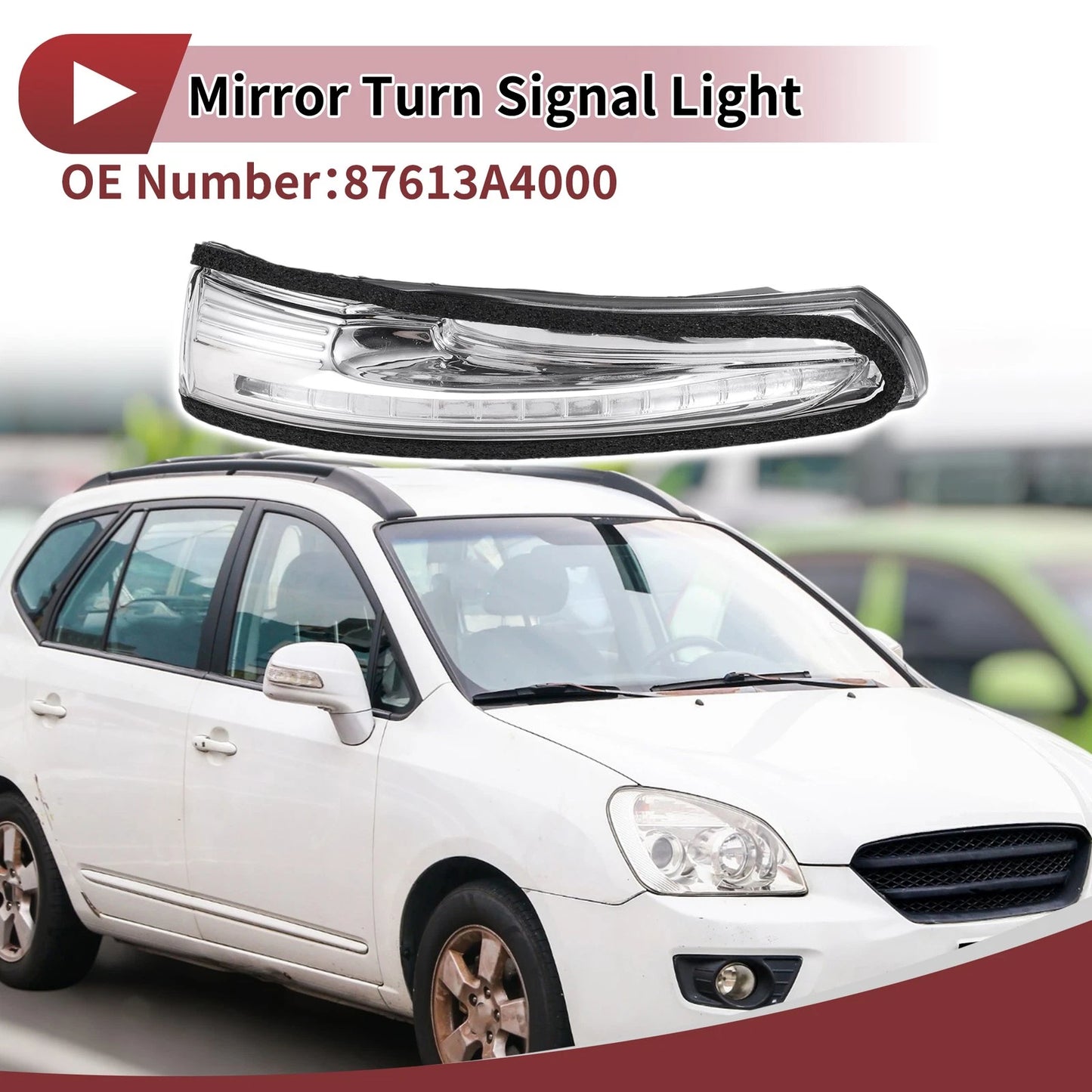 Front Left LED Turn Signal Light for Kia Rondo (2014-2017)