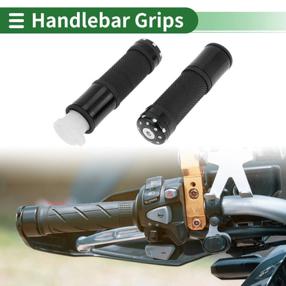 7/8" 22mm Hand Grips Cover Kit Black for Motorcycle