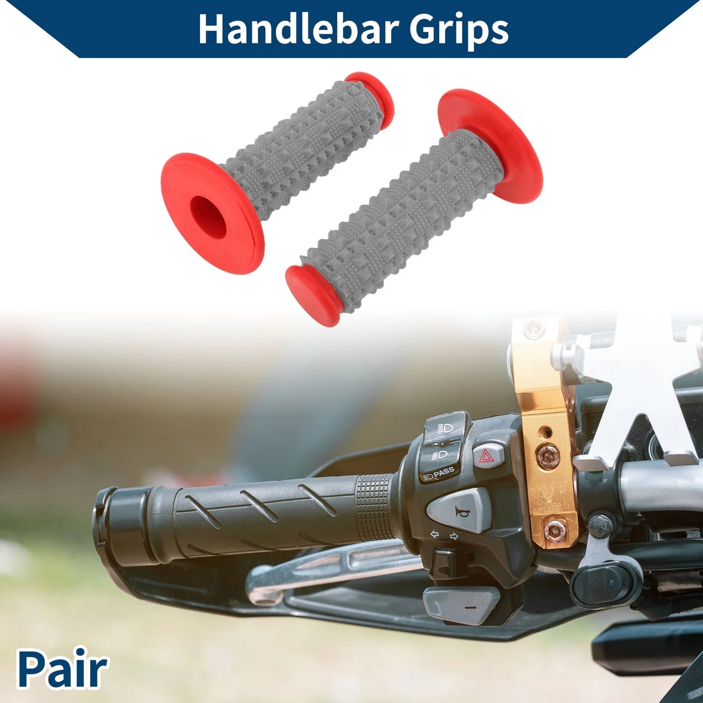 Hand Grips Cover / 22 x 24 mm / Motorcycle
