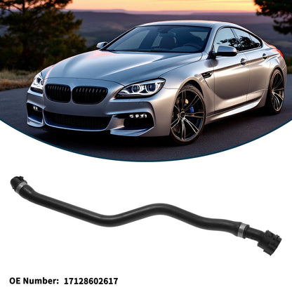 Radiator Hose for BMW 640i Rubber Coolant Pipe Black 1 Pc