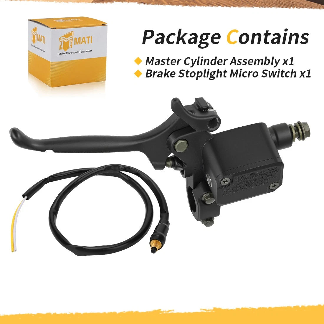 Master Cylinder Assy & Brake Switch for Ski-Doo Formula 500 583 600 670 700 800