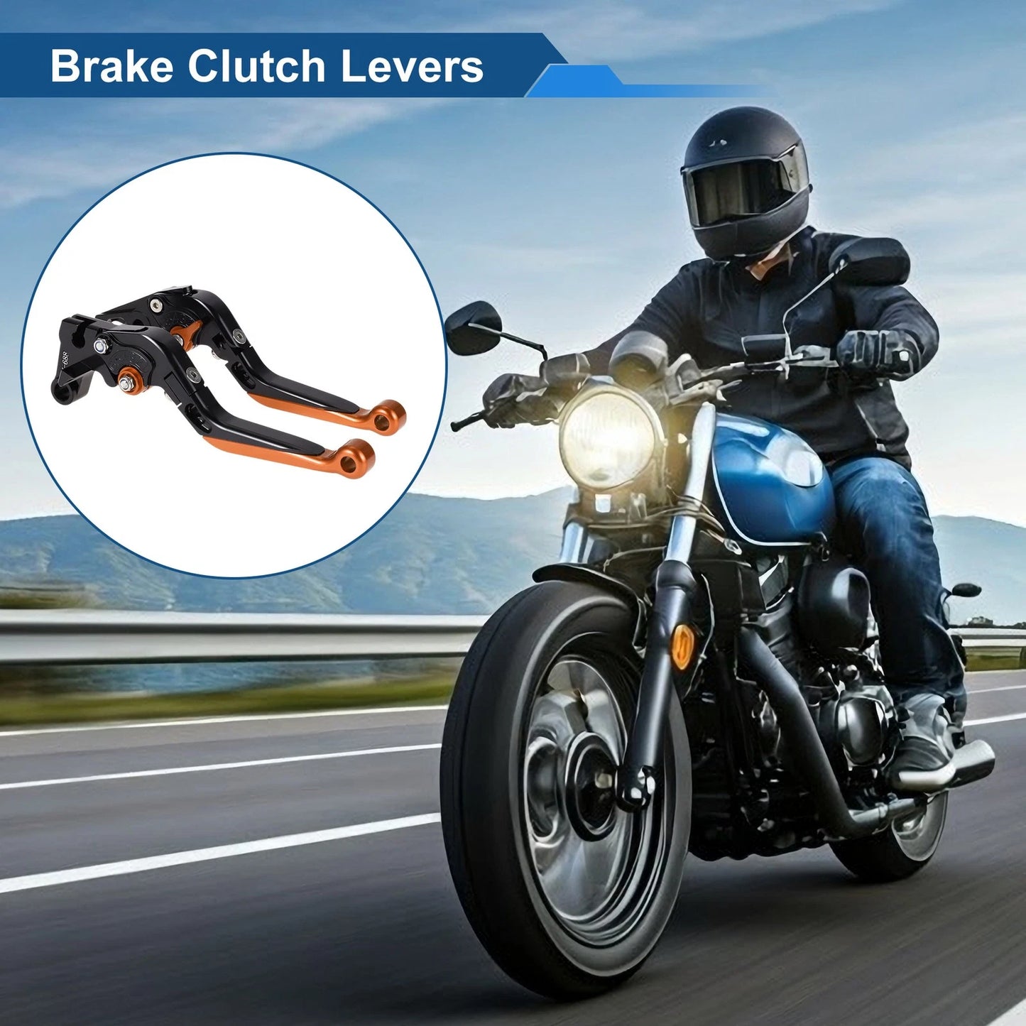 Levers / 2 x Adjustable Short / Brake Clutch Levers for Yamaha YZF R1