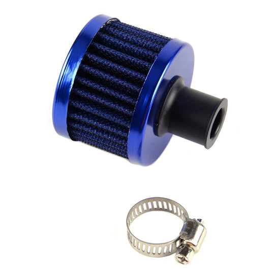 12mm Carbon Round Oil Air Intake Crankcase Vent Valve Cover Breather Filter for Car Model