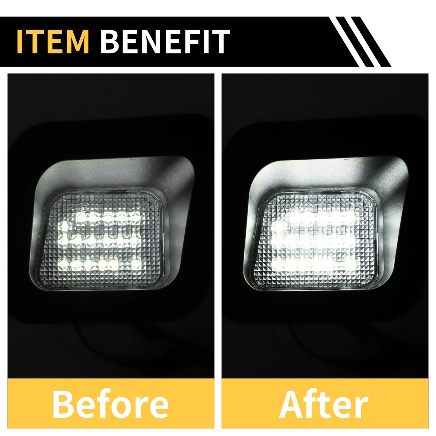 License Plate Light White for Dodge Ram 1500 2500 3500 Clear Lens