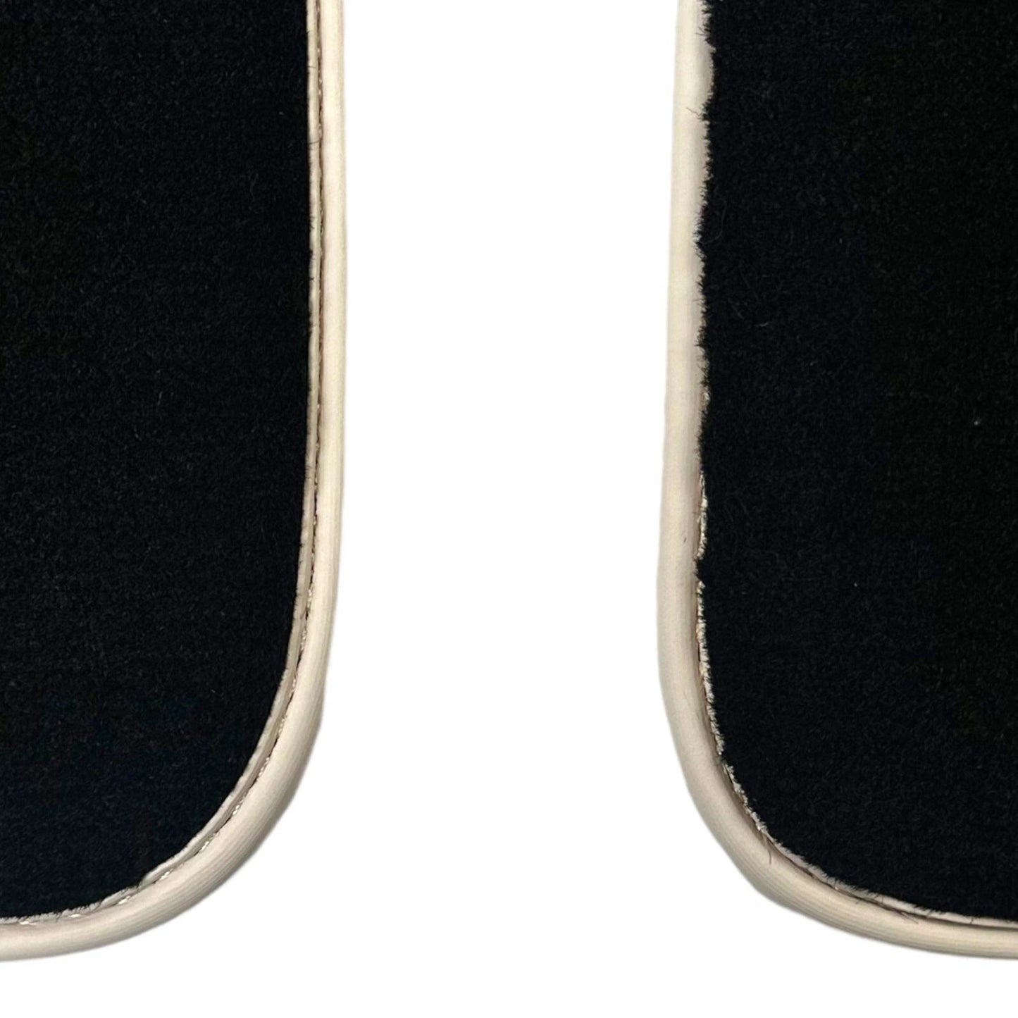 AutoWin Black Floor Mats for Ferrari SF90 Stradale (2019-2024) Beige Trim