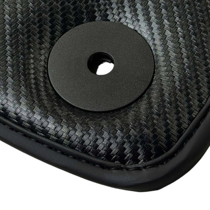 Black Floor Mats for Audi A1 5-Door Hatchback (2019-2024) with Carbon Finish