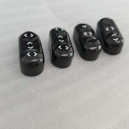 4pcs Carbon Fiber Seat Adjustment Switch Cover for Maserati GranTurismo GT